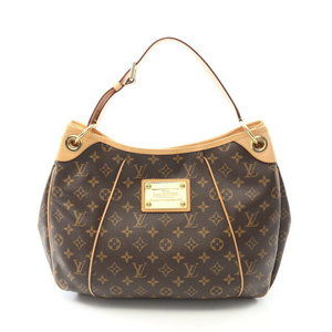 Louis Vuitton Galliera Monogram Shoulder Bag Leather Brown